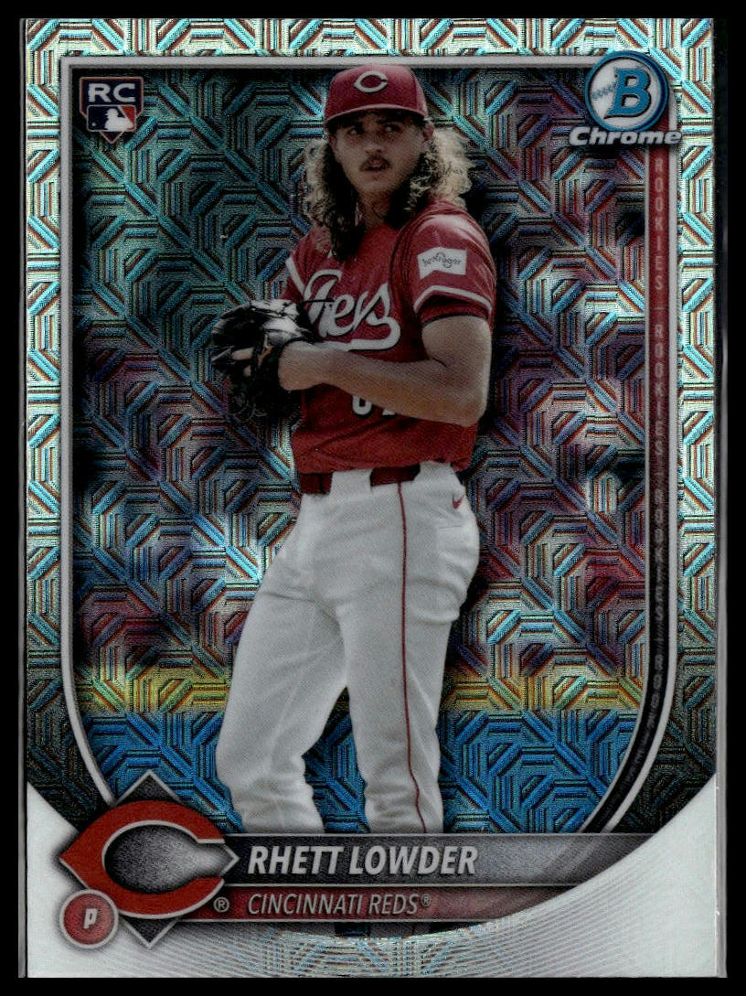 2025 Bowman #6 Rhett Lowder Chrome Mojo Refractor
