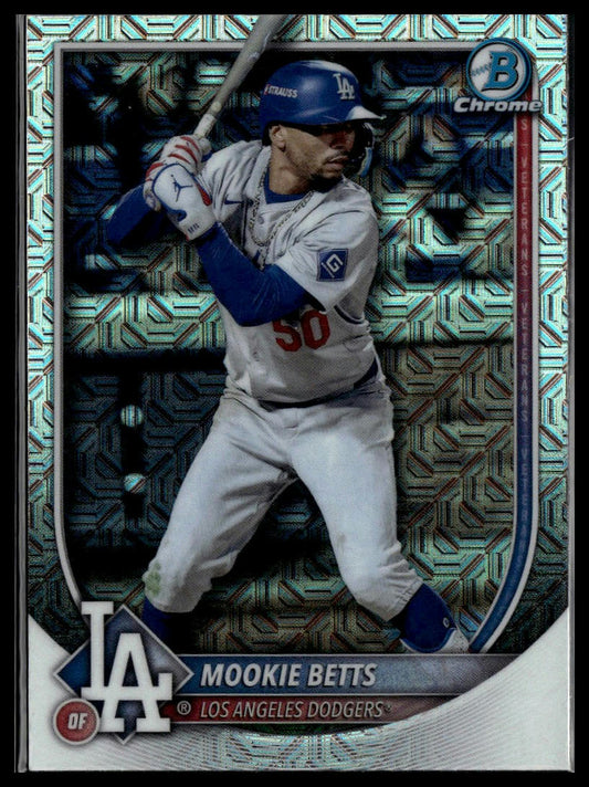 2025 Bowman #16 Mookie Betts Chrome Mojo Refractor