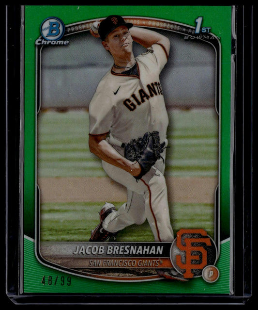 2025 Bowman #BP-53 Jacob Bresnahan Prospects Green #/99