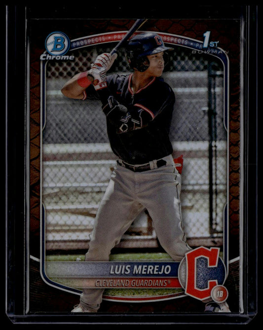 2025 Bowman #BCP-140 Luis Merejo Chrome Prospects Reptilian Refractor