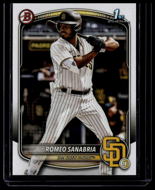 2025 Bowman #BP-3 Romeo Sanabria Prospects