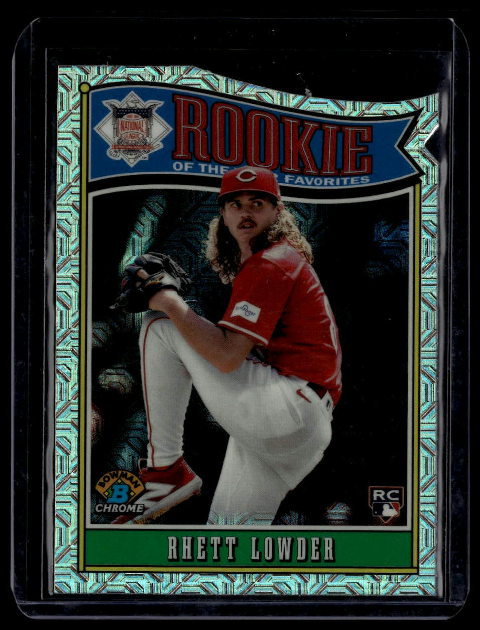 2025 Bowman #ROY-11 Rhett Lowder Rookie of the Year Favorites Mojo Refractor