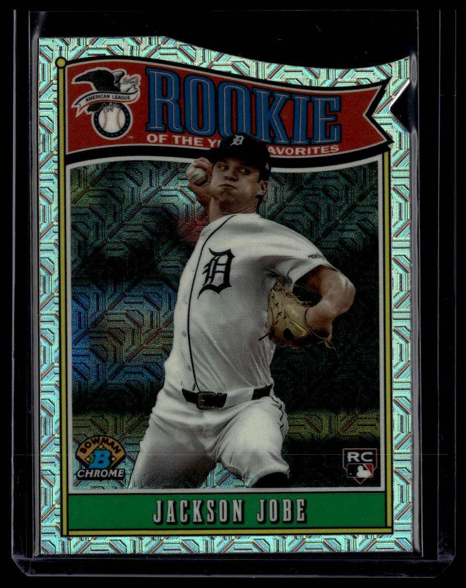 2025 Bowman #ROY-3 Jackson Jobe Rookie of the Year Favorites Mojo Refractor