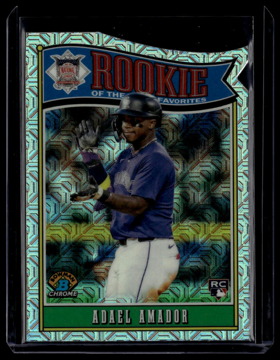 2025 Bowman #ROY-13 Adael Amador Rookie of the Year Favorites Mojo Refractor