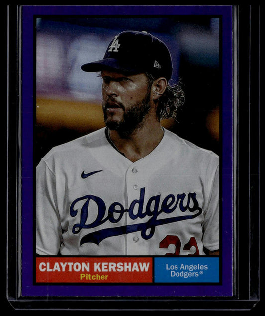2024 Topps Archives #94 Clayton Kershaw Purple Foilboard