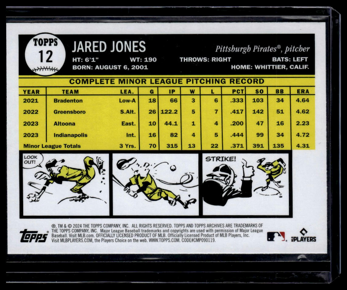 2024 Topps Archives #52 Mitch Keller Yellow Foilboard