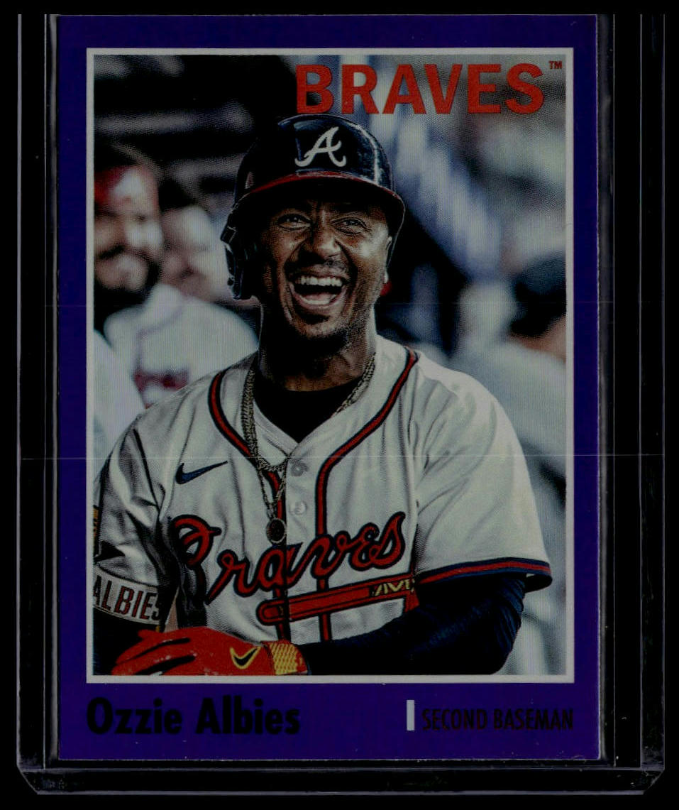2024 Topps Archives #143 Ozzie Albies Purple Foilboard