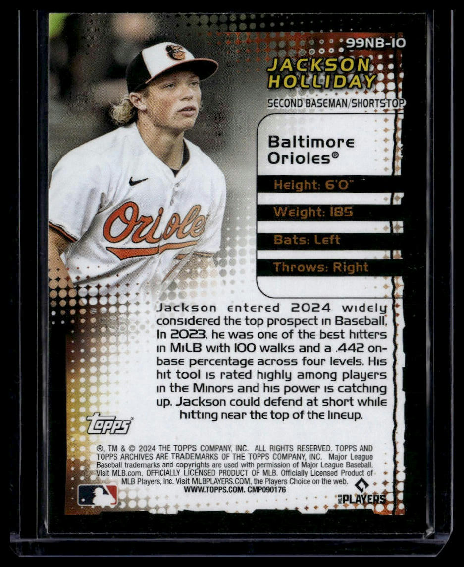 2024 Topps Archives #99NB-10 Jackson Holliday 1999 Topps Baseball New Breed