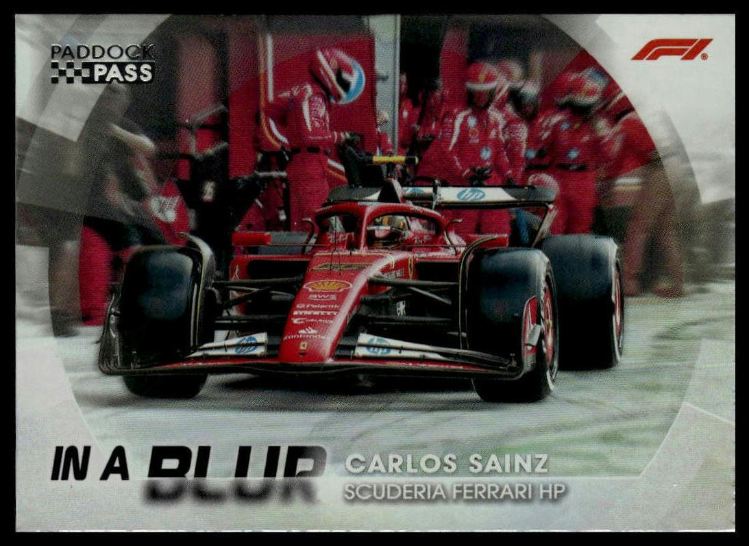 2024 Topps Paddock Pass Formula 1 #BL-4 Carlos Sainz In A Blur