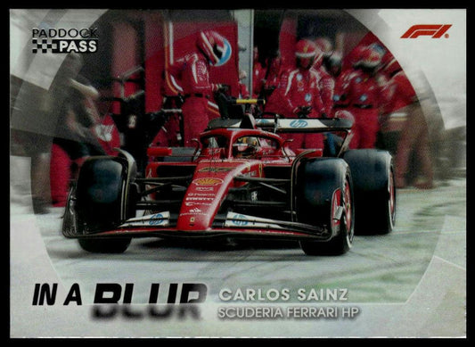 2024 Topps Paddock Pass Formula 1 #BL-4 Carlos Sainz In A Blur