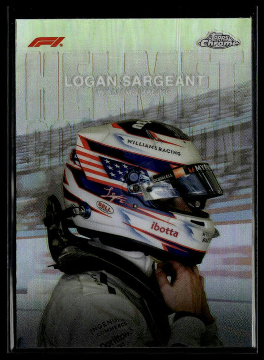 2024 Topps Chrome Formula 1 #HC-15 Logan Sargeant Helmet Collection