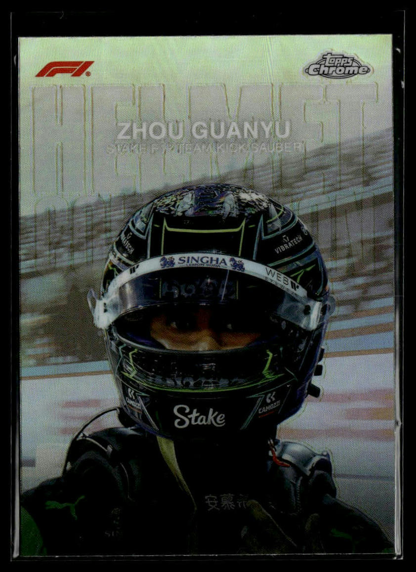 2024 Topps Chrome Formula 1 #HC-11 Zhou Guanyu Helmet Collection