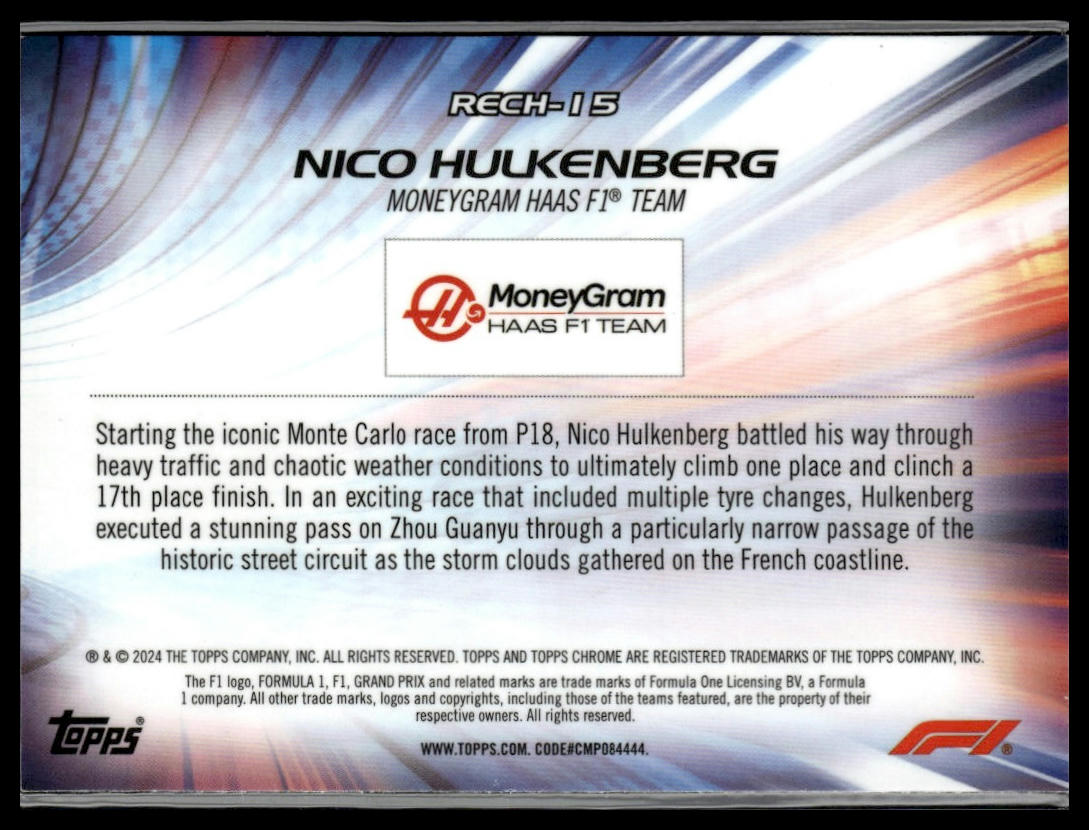 2024 Topps Chrome Formula 1 #RECH-2 Sergio Perez Re-Charged