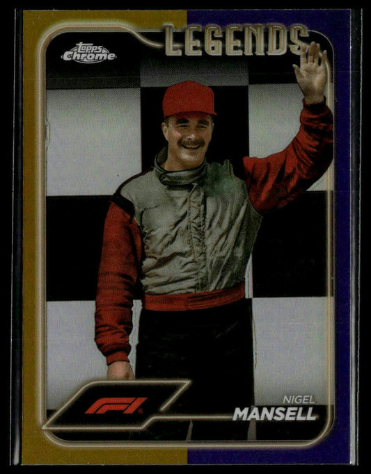 2024 Topps Chrome Formula 1 #194 Nigel Mansell Gold / Purple Refractors