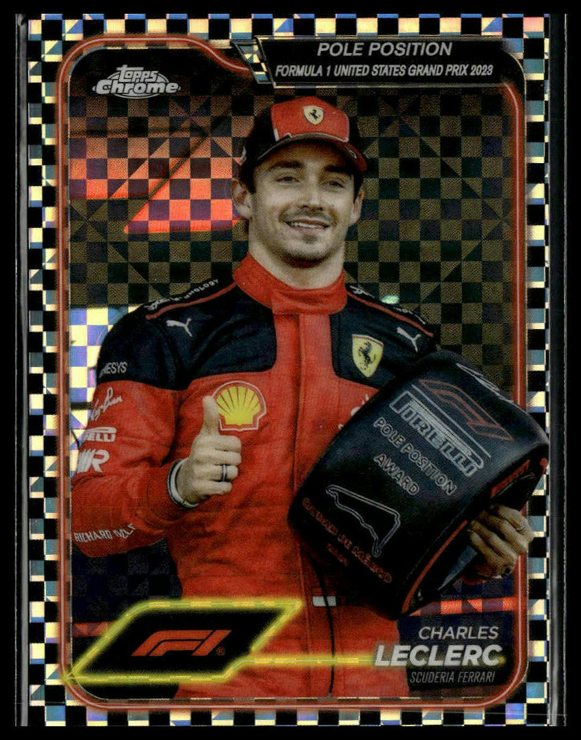 2024 Topps Chrome Formula 1 #155 Charles Leclerc Checker Flag Refractors