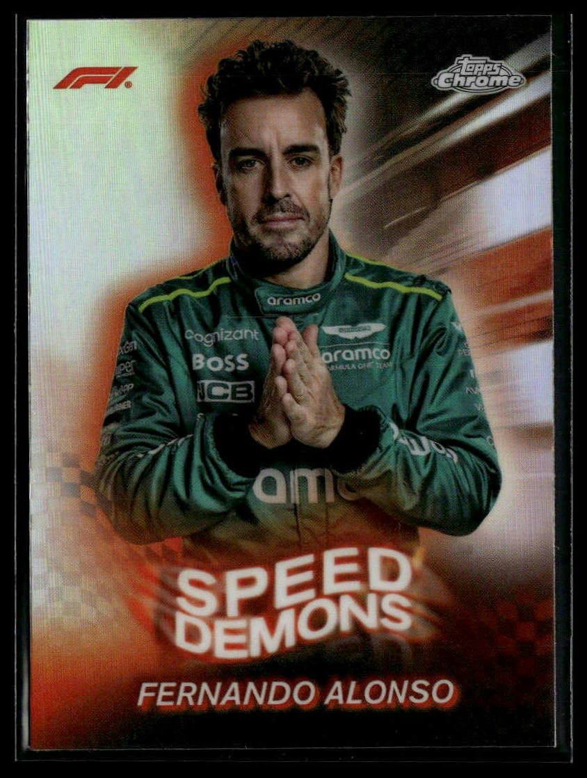 2024 Topps Chrome Formula 1 #SD-11 Fernando Alonso Speed Demons