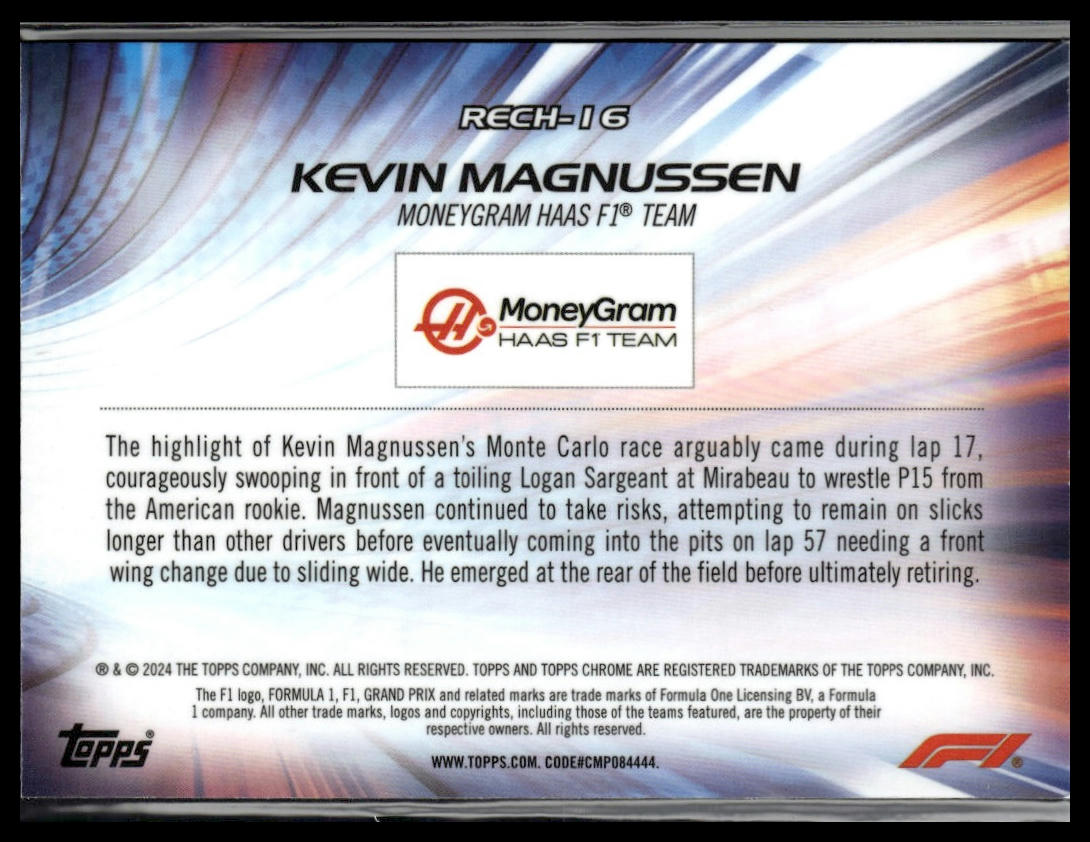 2024 Topps Chrome Formula 1 #RECH-14 Zhou Guanyu Re-Charged