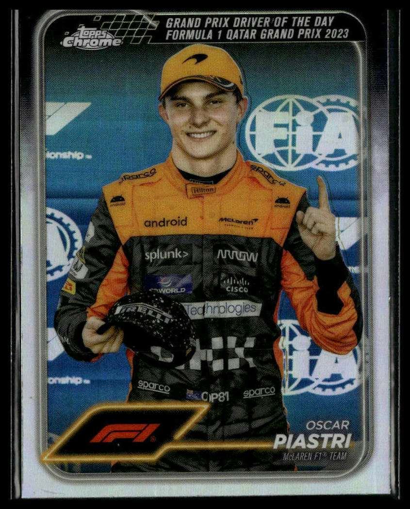 2024 Topps Chrome Formula 1 #175 Oscar Piastri Refractor