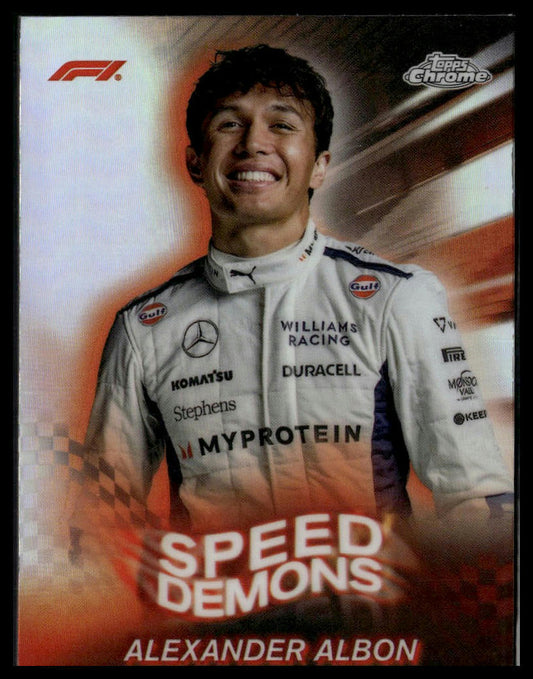 2024 Topps Chrome Formula 1 #SD-19 Alexander Albon Speed Demons
