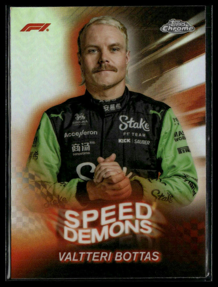 2024 Topps Chrome Formula 1 #SD-13 Valtteri Bottas Speed Demons