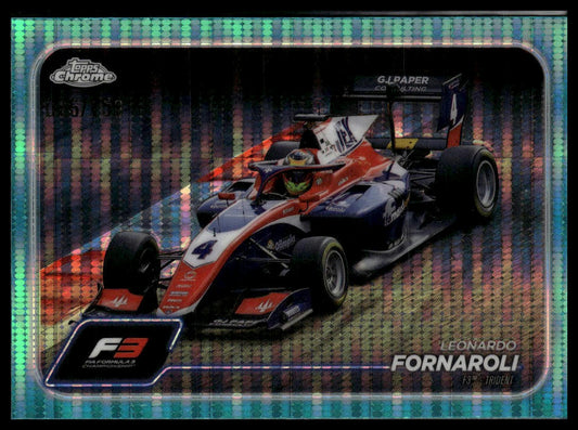 2024 Topps Chrome Formula 1 #118 Leonardo Fornaroli Aqua Sonar Refractors #/150