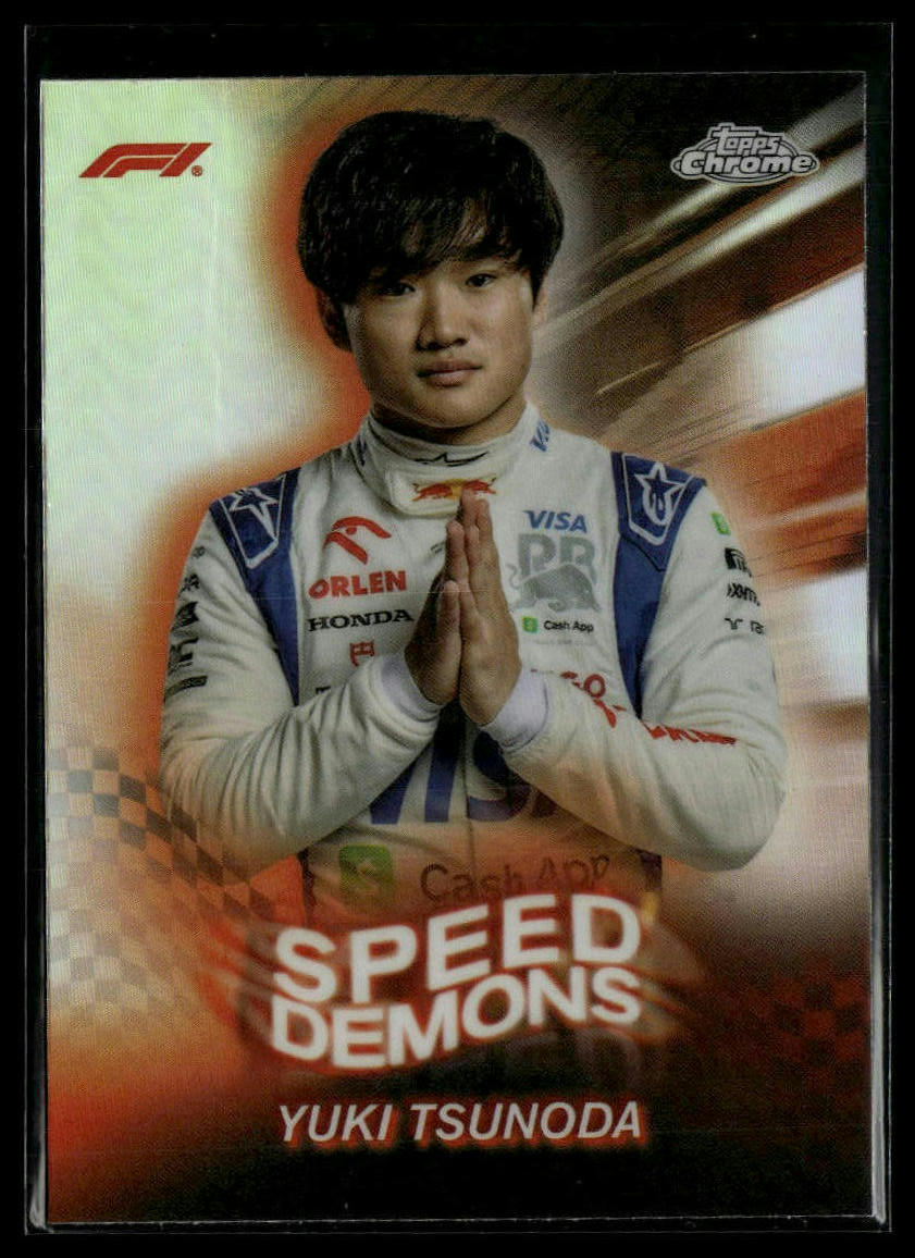 2024 Topps Chrome Formula 1 #SD-17 Yuki Tsunoda Speed Demons