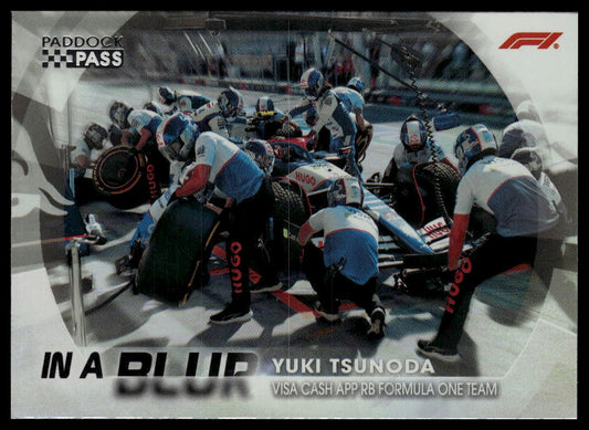 2024 Topps Paddock Pass Formula 1 #BL-17 Yuki Tsunoda In A Blur