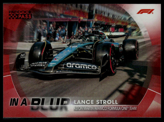 2024 Topps Paddock Pass Formula 1 #BL-12 Lance Stroll In A Blur Red #/50