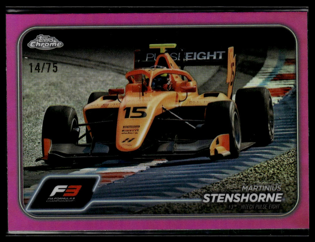 2024 Topps Chrome Formula 1 #128 Martinius Stenshorne Pink Refractors #/75