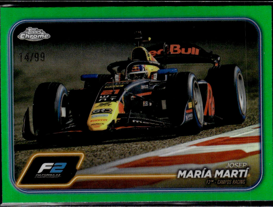 2024 Topps Chrome Formula 1 #114 Josep Maria Marti Green Refractors #/99