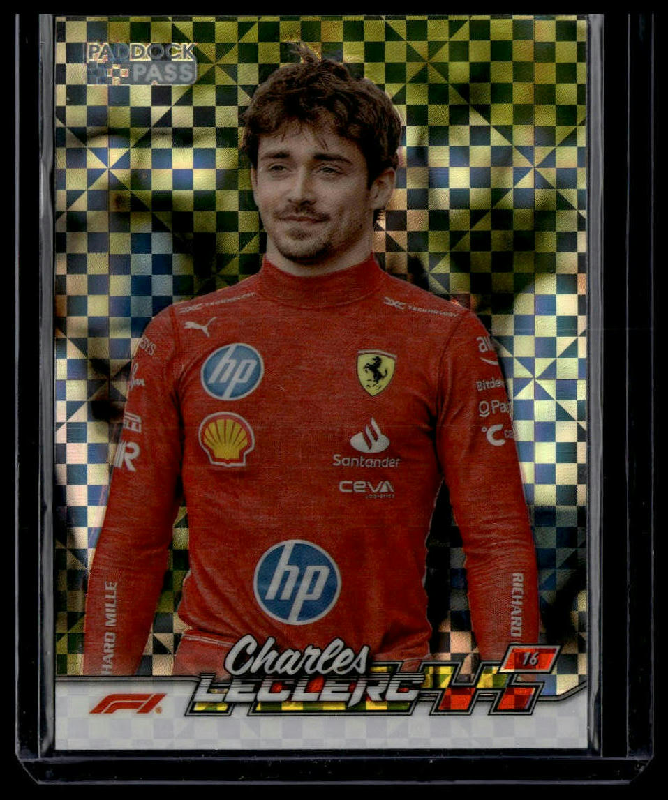 2024 Topps Paddock Pass Formula 1 #3b Charles Leclerc Chrome X-Fractor