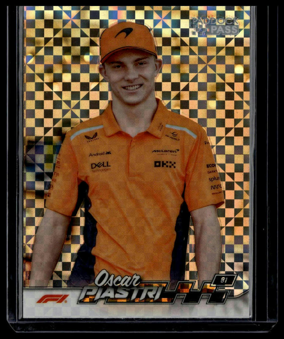 2024 Topps Paddock Pass Formula 1 #8b Oscar Piastri Chrome X Fractor