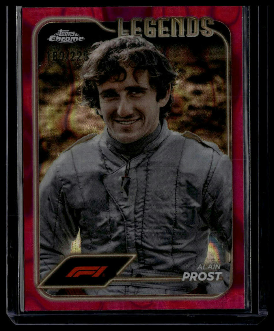2024 Topps Chrome Formula 1 #190 Alain Prost Fuchsia Lava Refractors #/225