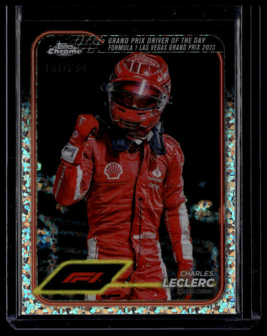 2024 Topps Chrome Formula 1 #179 Charles Leclerc Mini Diamond Refractors #/299