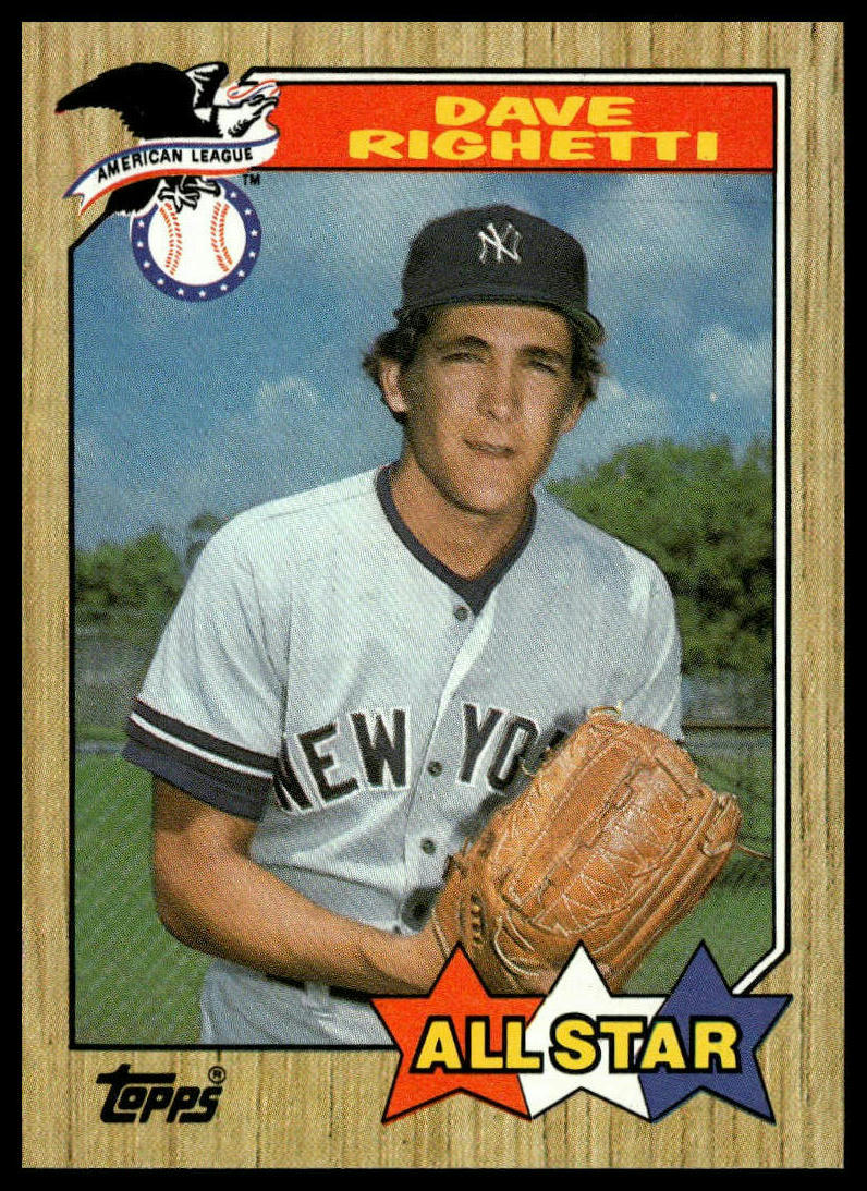 1987 Topps #616 Dave Righetti