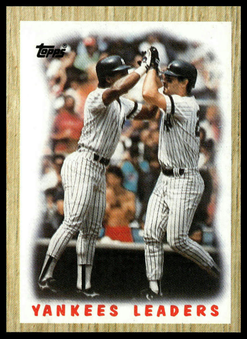 1987 Topps #406 Yankees Leaders