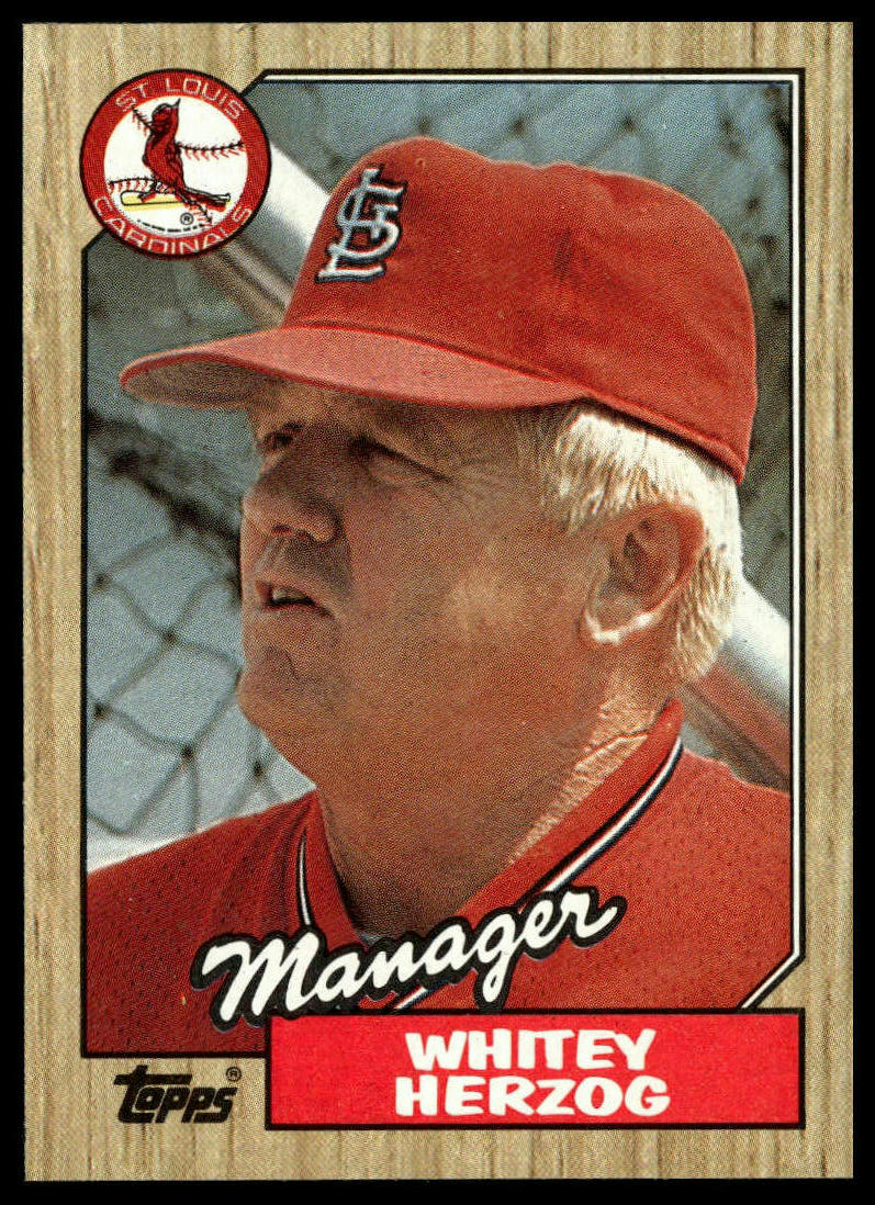 1987 Topps #243 Whitey Herzog