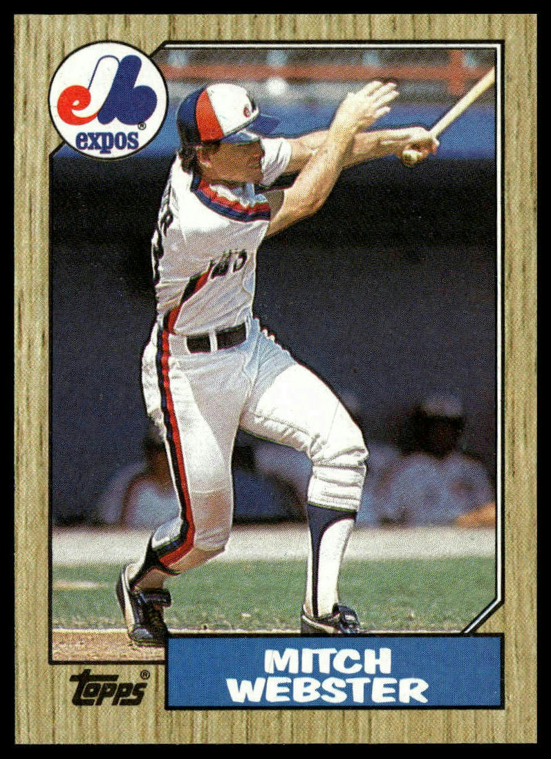 1987 Topps #442 Mitch Webster