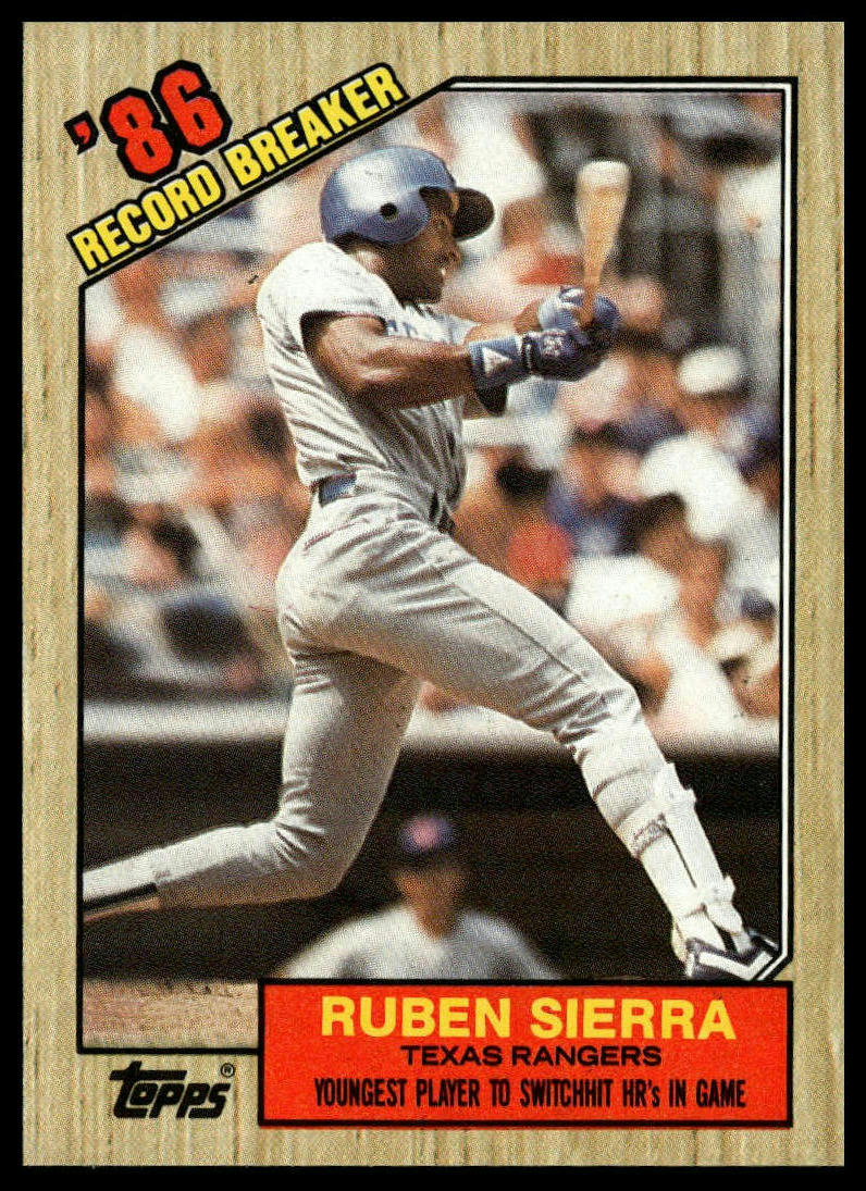 1987 Topps #6 Ruben Sierra