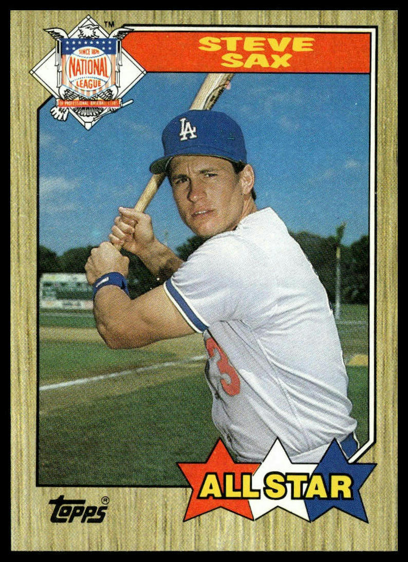 1987 Topps #596 Steve Sax
