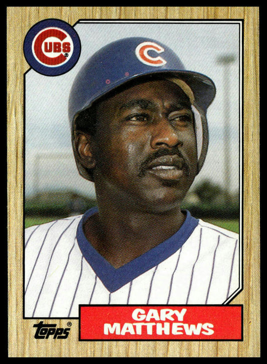1987 Topps #390 Gary Matthews