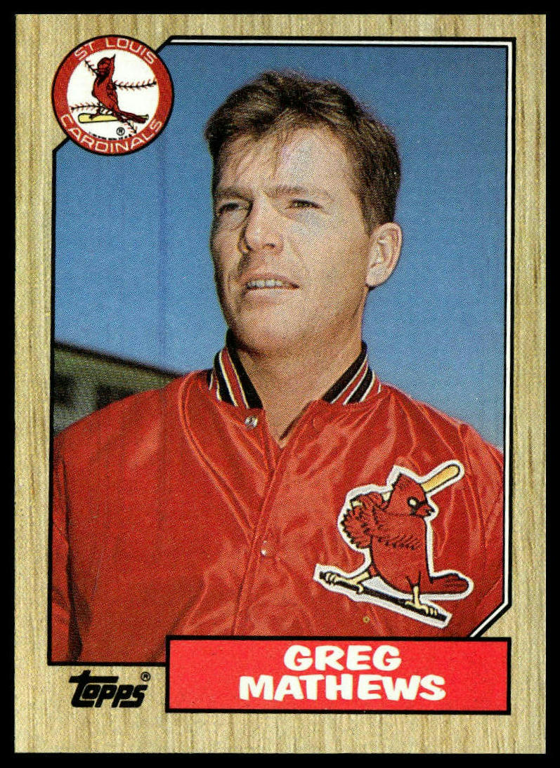 1987 Topps #567 Greg Mathews