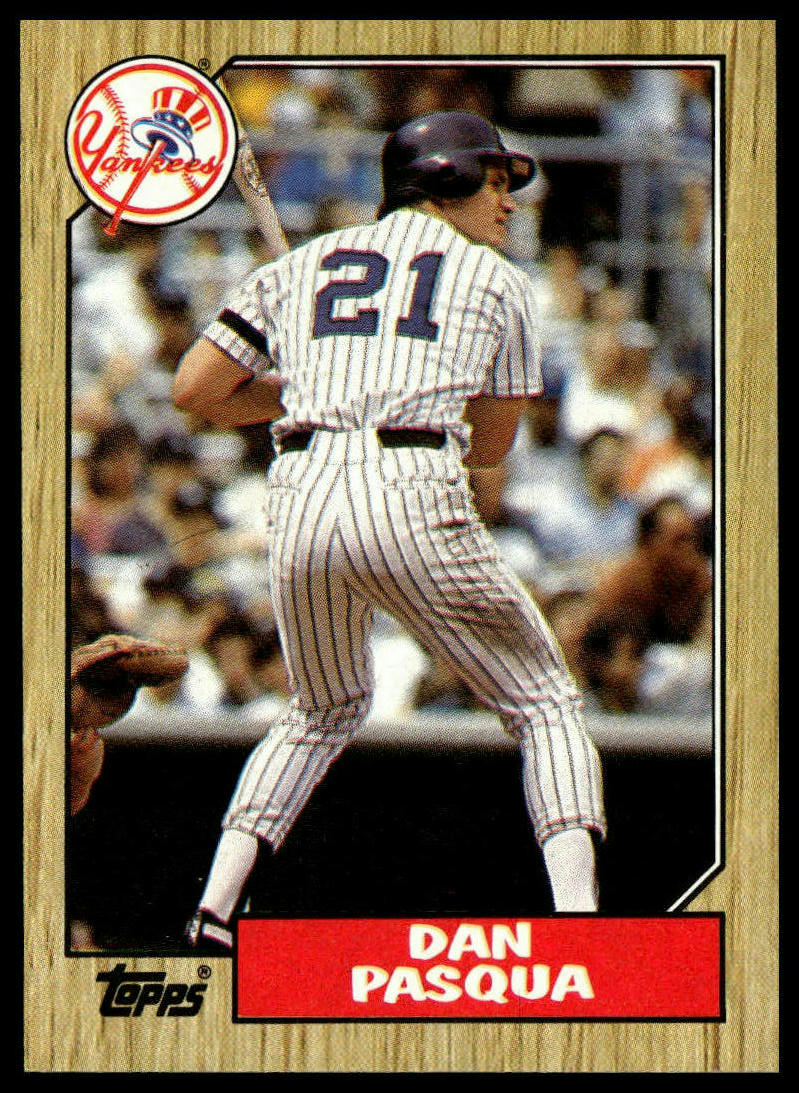 1987 Topps #74 Dan Pasqua