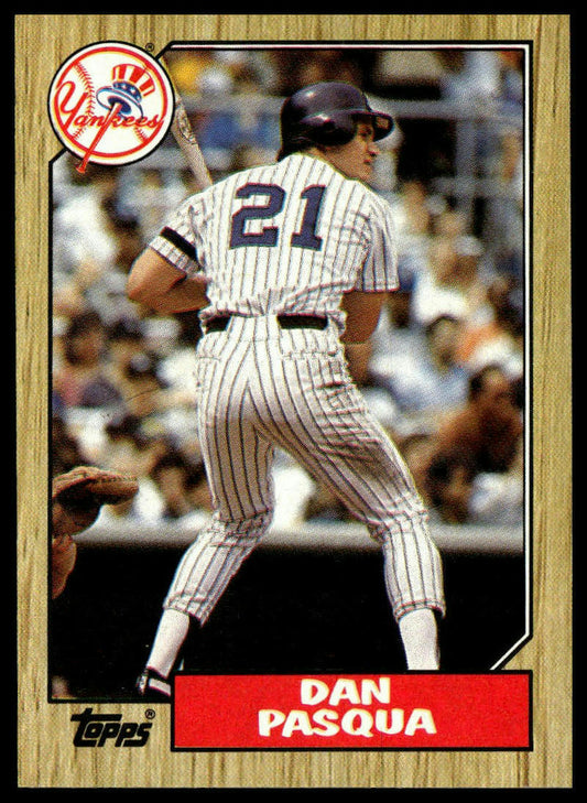 1987 Topps #74 Dan Pasqua
