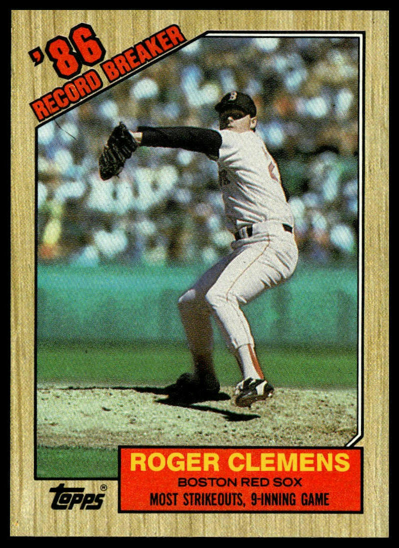 1987 Topps #1 Roger Clemens