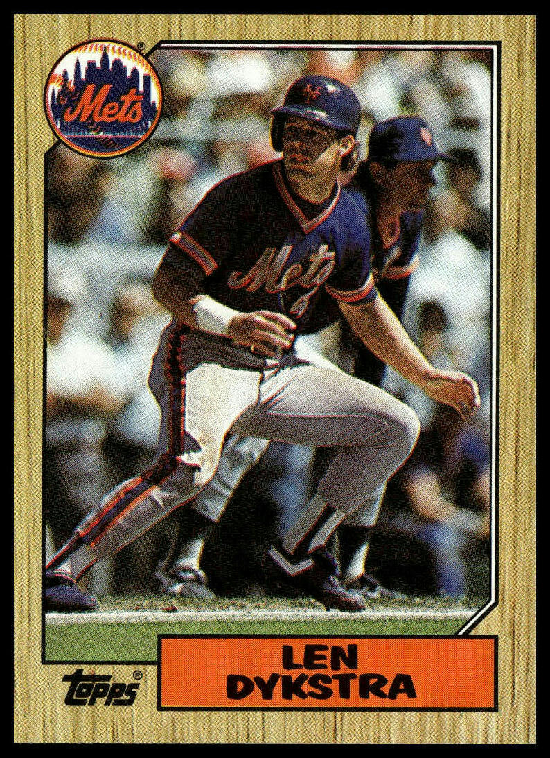 1987 Topps #295 Len Dykstra