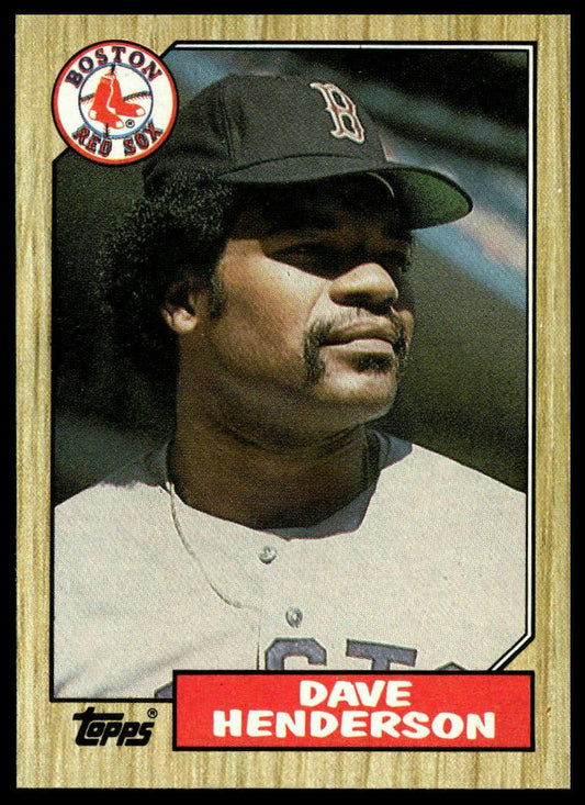1987 Topps #452 Dave Henderson
