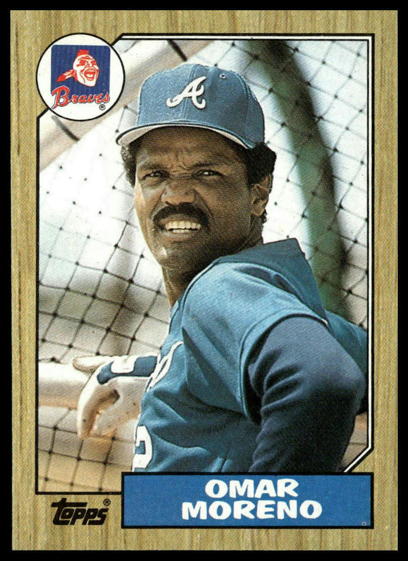 1987 Topps #214 Omar Moreno