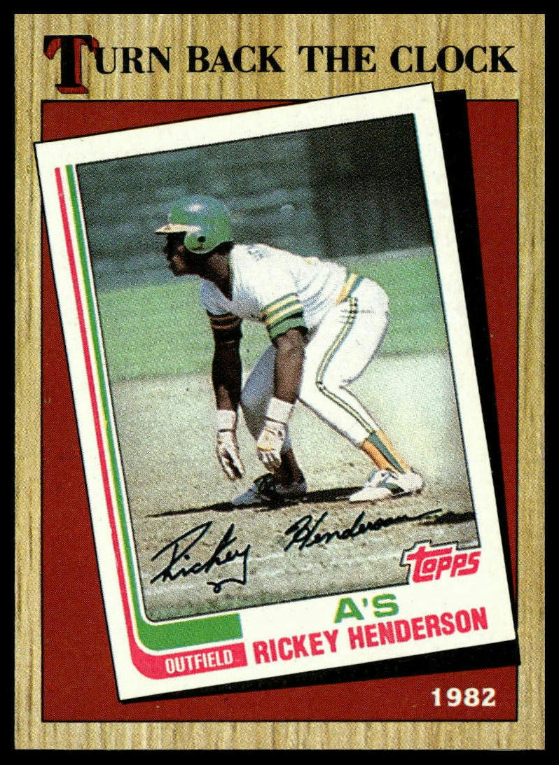 1987 Topps #610 Rickey Henderson