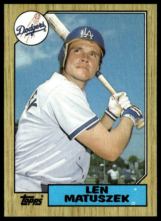 1987 Topps #457 Len Matuszek